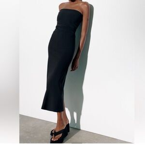 NEW Zara Midi Tube Top dress